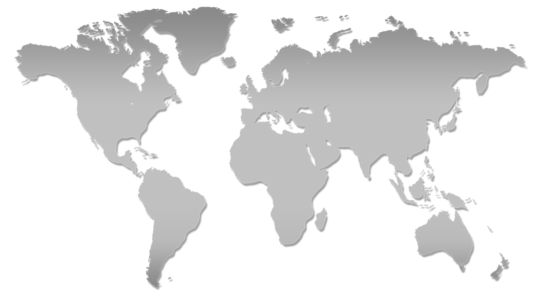 Map showing global experience of the team